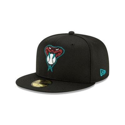 Red Arizona Diamondbacks Hat - New Era MLB Clubhouse Collection 59FIFTY Fitted Caps USA9560382